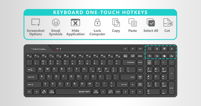 FB2800C Air2: Keyboard One-Touch Hotkeys