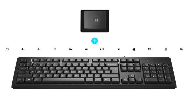 KR-8355S: Multimedia Hot Keys Access