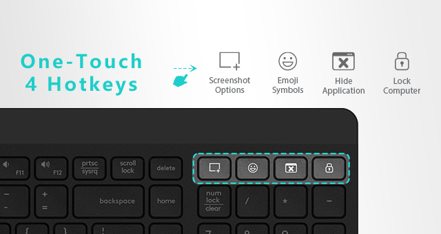 FBK23 AS: One-Touch 4 Hotkeys