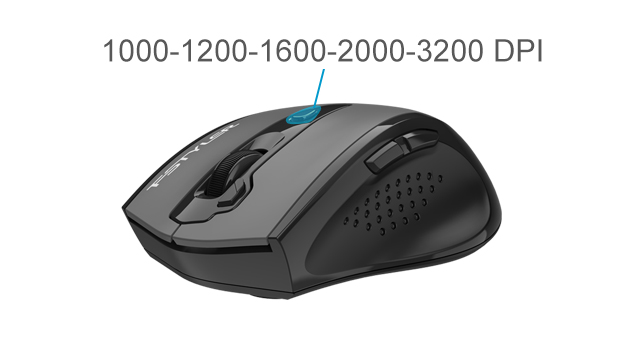 FG2500S Plus: 3200 DPI 5-Level Adjustable