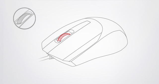 OP-750S: Dust-resistant scroll wheel