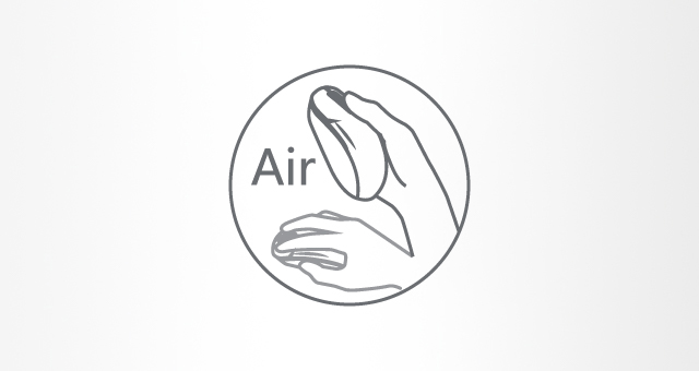 FB45CS Air2: Desk and air-mode controls