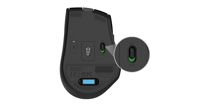 FG35CS Plus: On/off power switch