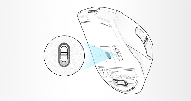 FG45CS Air2: On/off power switch